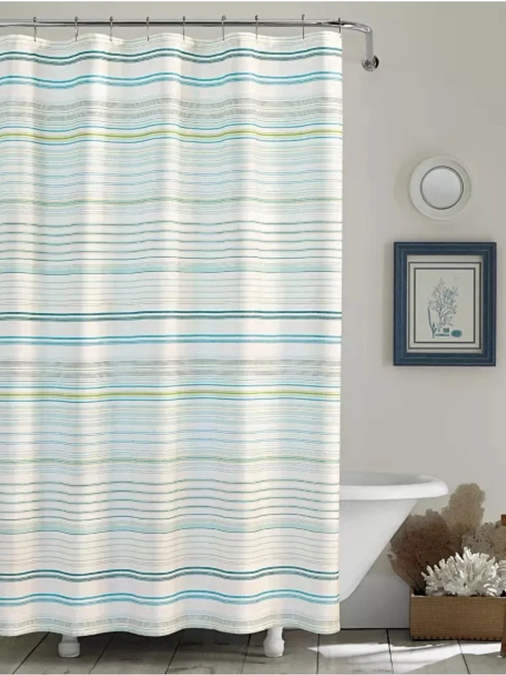 Tommy Bahama Home La Scala Breezer Cotton Shower Curtain, 72